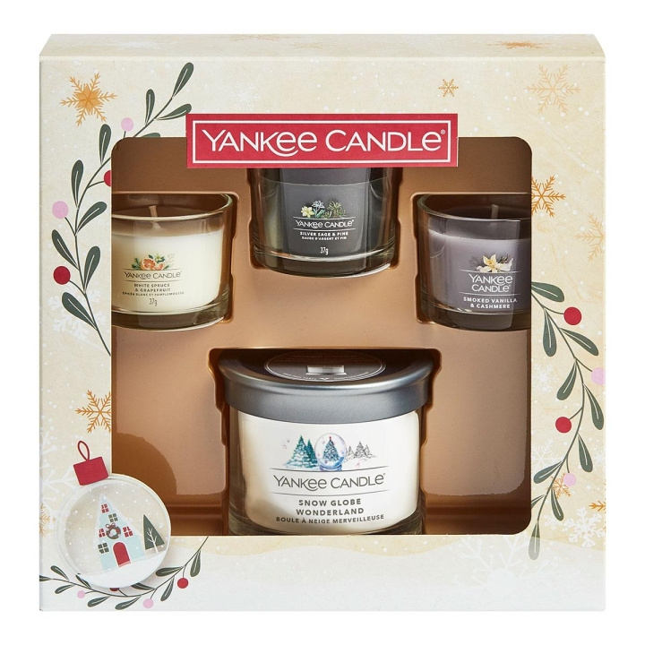 Giftset Yankee Candle Snow Globe Wonderland Tumbler and 3 Filled Votive i gruppen SKØNHED & HELSE / Duft & Parfume / Øvrig duft / Duftlys hos TP E-commerce Nordic AB (C14036)