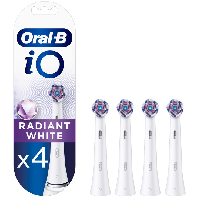 Oral B Borsthuvud iO Radiant White 4s i gruppen SKØNHED & HELSE / Oral pleje / Elektriske tandbørster hos TP E-commerce Nordic AB (C14134)