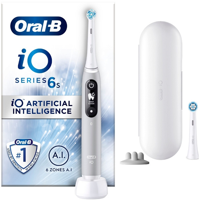 Oral B Eltandborste iO6 Series M6 Gre i gruppen SKØNHED & HELSE / Oral pleje / Elektriske tandbørster hos TP E-commerce Nordic AB (C14135)