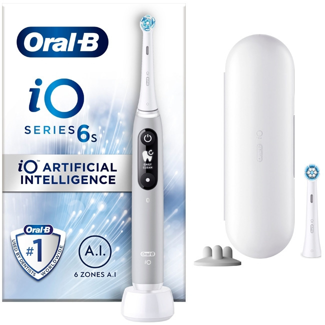 Oral B Eltandborste iO6 Series M6 Gre i gruppen SKØNHED & HELSE / Oral pleje / Elektriske tandbørster hos TP E-commerce Nordic AB (C14135)