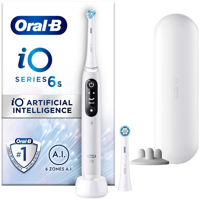 Oral B Elektrisk tandbørste iO6 Series M6 Hvid i gruppen SKØNHED & HELSE / Oral pleje / Elektriske tandbørster hos TP E-commerce Nordic AB (C14137)