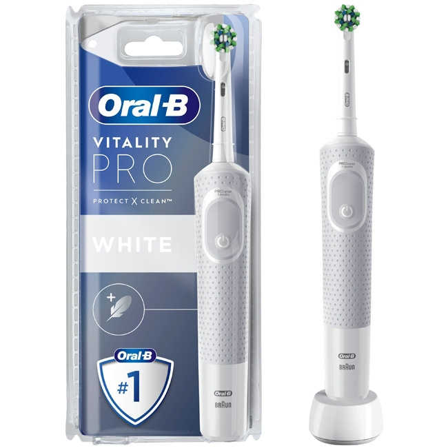 Oral B Eltandborste Vitality Pro Whit i gruppen SKØNHED & HELSE / Oral pleje / Elektriske tandbørster hos TP E-commerce Nordic AB (C14138)