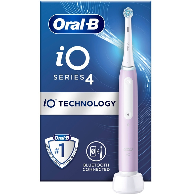 Oral B Eltandborste iO4 Lavender With i gruppen SKØNHED & HELSE / Oral pleje / Elektriske tandbørster hos TP E-commerce Nordic AB (C14142)