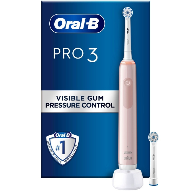 Oral B Eltandborste Pro3 3400N Pink S