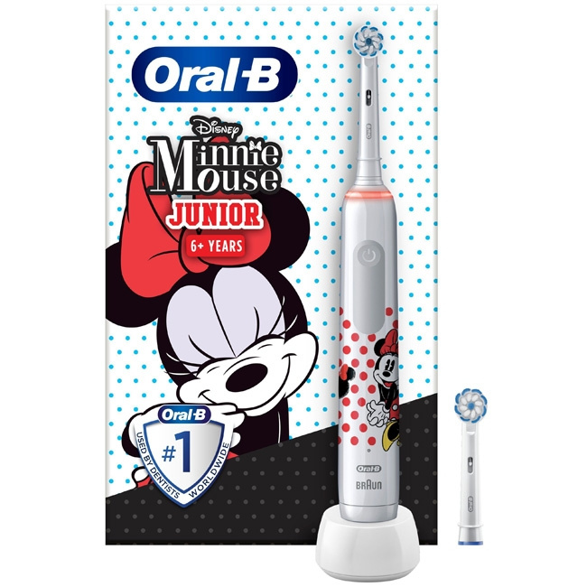 Oral B Eltandborste Pro 3 Junior Minn i gruppen SKØNHED & HELSE / Oral pleje / Elektriske tandbørster hos TP E-commerce Nordic AB (C14162)