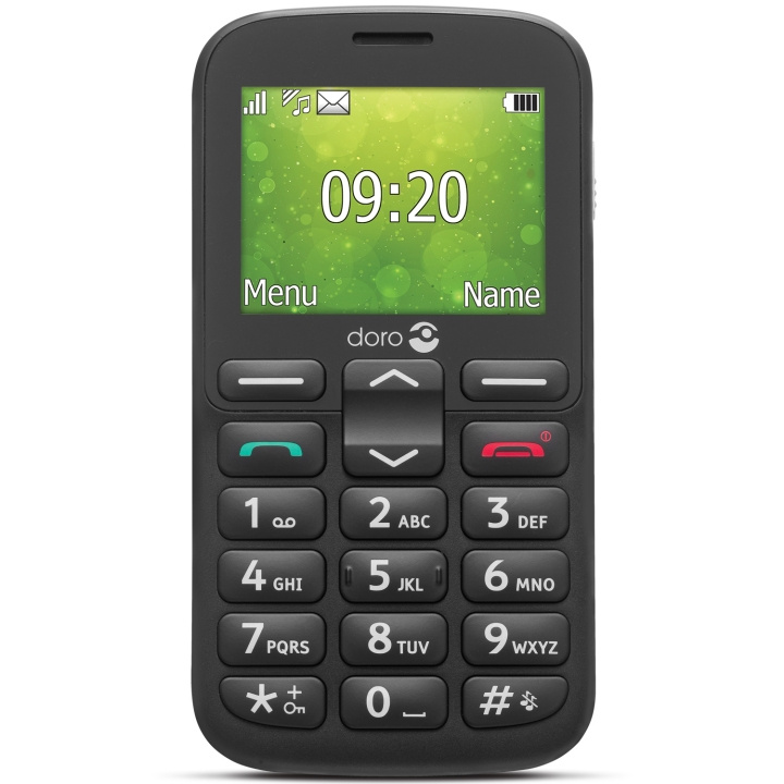 Doro 1382 2G Svart i gruppen SMARTPHONES & TABLETS / Mobiltelefoner & smartphones hos TP E-commerce Nordic AB (C14171)