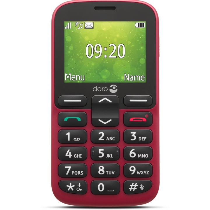 Doro 1382 2G Röd i gruppen SMARTPHONES & TABLETS / Mobiltelefoner & smartphones hos TP E-commerce Nordic AB (C14172)