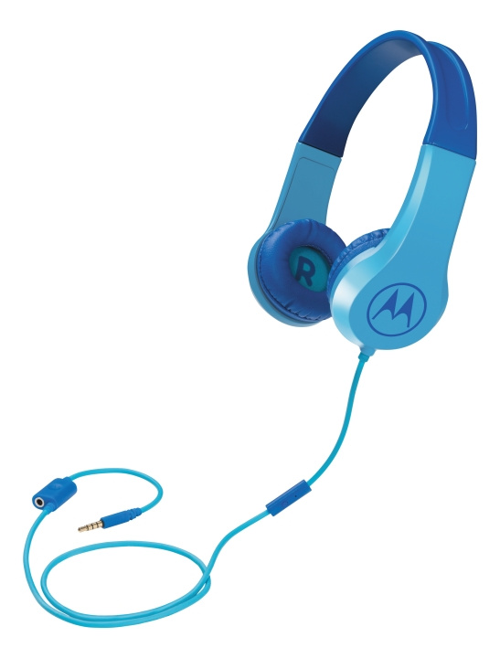 Motorola Headphones Kids wired Squads 200, Blue i gruppen HJEMMEELEKTRONIK / Lyd & billede / Hovedtelefoner & Tilbehør / Hovedtelefoner hos TP E-commerce Nordic AB (C14184)