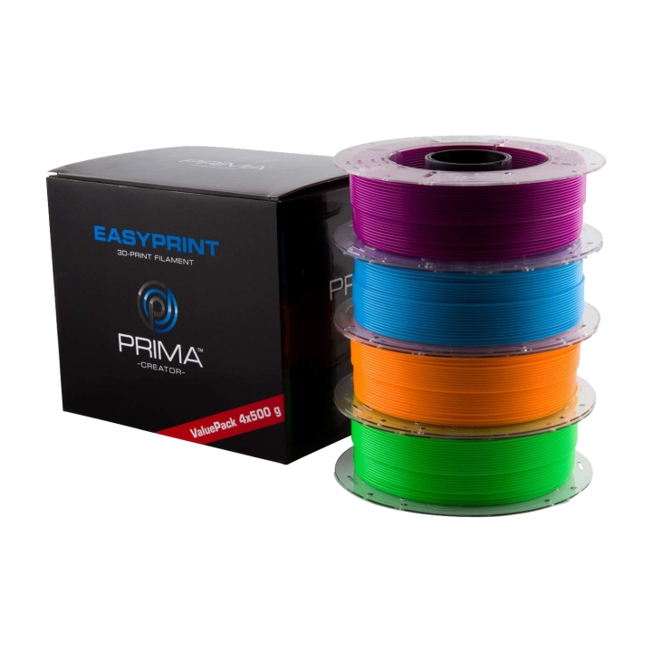 PrimeCreator EasyPrint Neon PLA 3D-Printer Filament, Purple/Blue/Orang i gruppen COMPUTERTILBEHØR / Printere og tilbehør / Printere / 3D-printere og tilbehør / Tillbehör hos TP E-commerce Nordic AB (C14249)