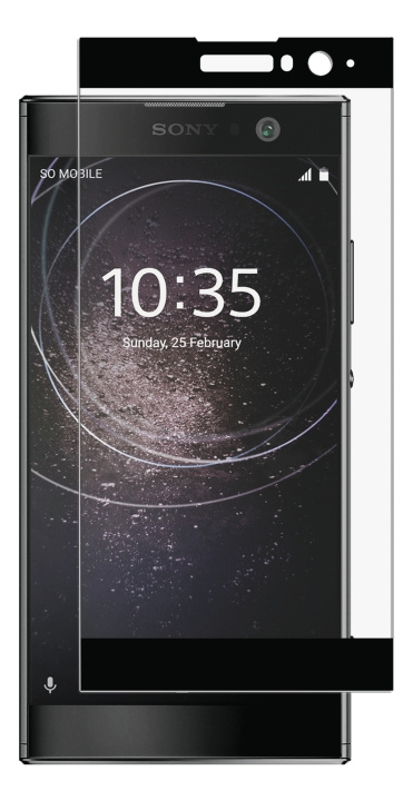 Panzer Sony Xperia XA2, Curved Glass, Black i gruppen SMARTPHONES & TABLETS / Mobil Beskyttelse / Sony hos TP E-commerce Nordic AB (C14491)