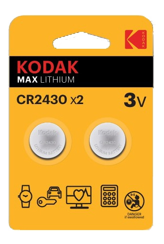 Kodak Kodak Max lithium CR2430 battery (2 pack) i gruppen HJEMMEELEKTRONIK / Batterier og opladere / Batterier / Knapcelle hos TP E-commerce Nordic AB (C14521)
