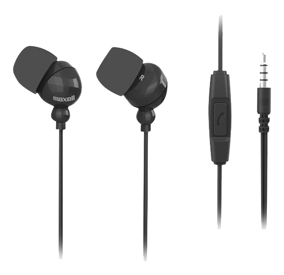 Maxell Plugz + mic Earphone i gruppen HJEMMEELEKTRONIK / Lyd & billede / Hovedtelefoner & Tilbehør / Hovedtelefoner hos TP E-commerce Nordic AB (C14630)