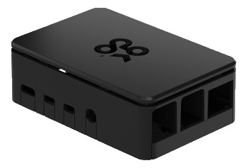 OKdo Raspberry Pi 4 standard case, 3 piece design, black i gruppen COMPUTERTILBEHØR / Computerkomponenter / Raspberry Pi hos TP E-commerce Nordic AB (C14657)