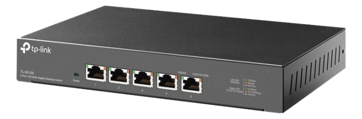 TP-Link 5-Port 10G Multi-Gigabit Desktop Switch i gruppen COMPUTERTILBEHØR / Netværk / Switches / 10/100/1000Mbps hos TP E-commerce Nordic AB (C14712)