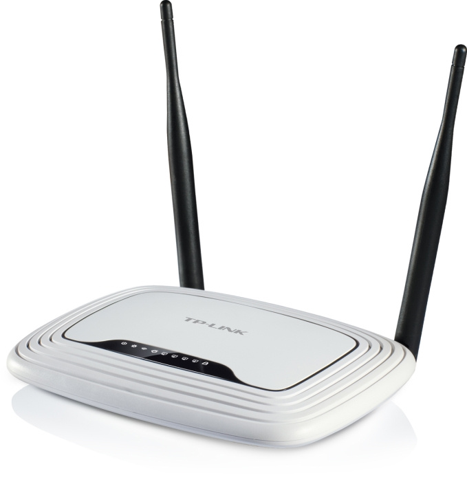 TP-LINK, trådløs router med 4-ports switch, 300Mbps, 802.11b/g/n, hv i gruppen COMPUTERTILBEHØR / Netværk / Routere hos TP E-commerce Nordic AB (C14720)