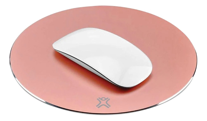 ROUND ALUMINUM MOUSE PADS - Rose Gold i gruppen COMPUTERTILBEHØR / Mus og tastatur / Musemåtter hos TP E-commerce Nordic AB (C14735)