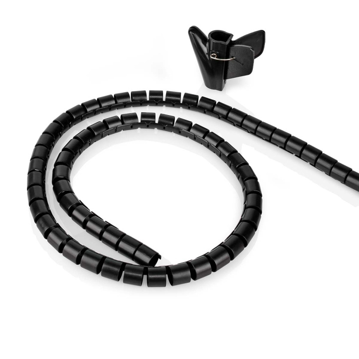 Nedis Kabel Management | Spiral ærme | 1 stk. | Maksimal tykkelse på kabel: 16 mm | PE | Sort i gruppen HJEM, HUS & HAVE / Elektricitet & Belysning / El-installation / Tilbehør hos TP E-commerce Nordic AB (C14753)