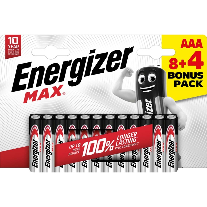 Energizer Alkaline Batteri AAA | 1.5 V DC | 12-Blister i gruppen HJEMMEELEKTRONIK / Batterier og opladere / Batterier / AAA hos TP E-commerce Nordic AB (C14778)