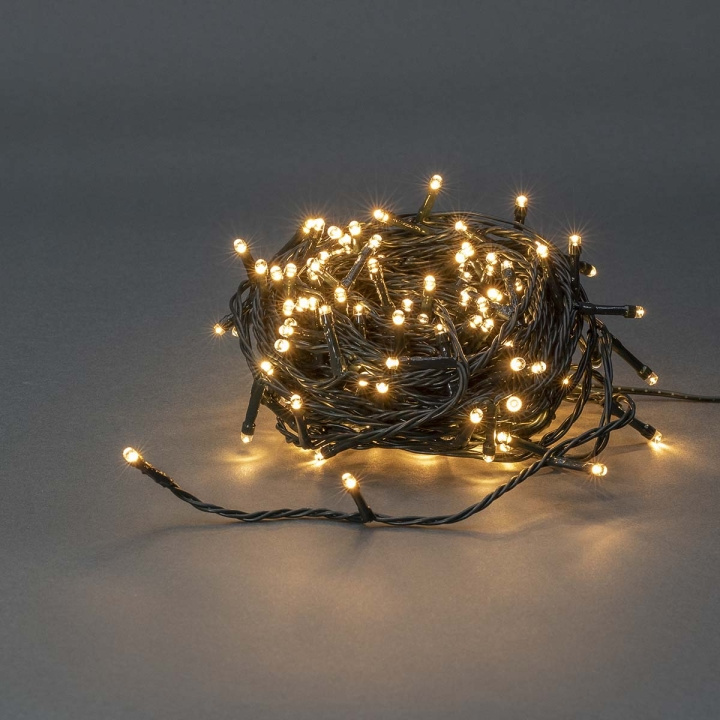 Nedis Julebelysning | Snor | 120 LED\'s | Varm Hvid | 9.00 m | Lyseffekter: 7 | Indendørs eller udendørs | Strømforsyning i gruppen HJEMMEELEKTRONIK / Lys / LED-kæder hos TP E-commerce Nordic AB (C14786)