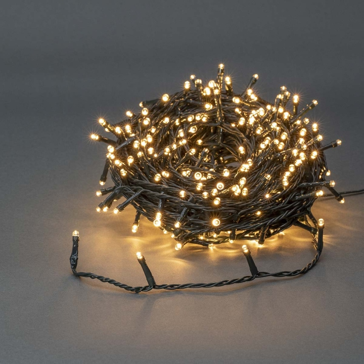 Nedis Julebelysning | Snor | 320 LED\'s | Varm Hvid | 24.00 m | Lyseffekter: 7 | Indendørs eller udendørs | Strømforsyning i gruppen HJEMMEELEKTRONIK / Lys / LED-kæder hos TP E-commerce Nordic AB (C14788)