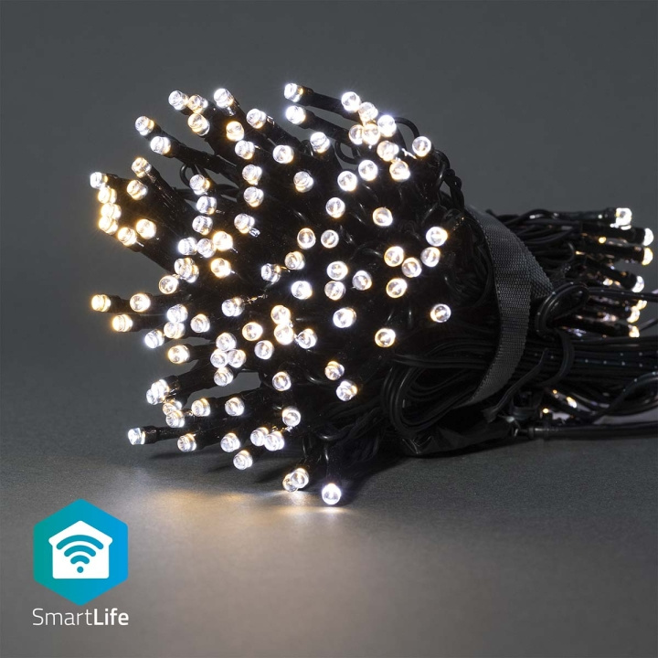 Nedis SmartLife jluelys | Snor | Wi-Fi | Varm til kølig hvid | 100 LED\'s | 10.0 m | Android™ / IOS i gruppen HJEM, HUS & HAVE / Smart hjem / Smart belysning hos TP E-commerce Nordic AB (C14823)