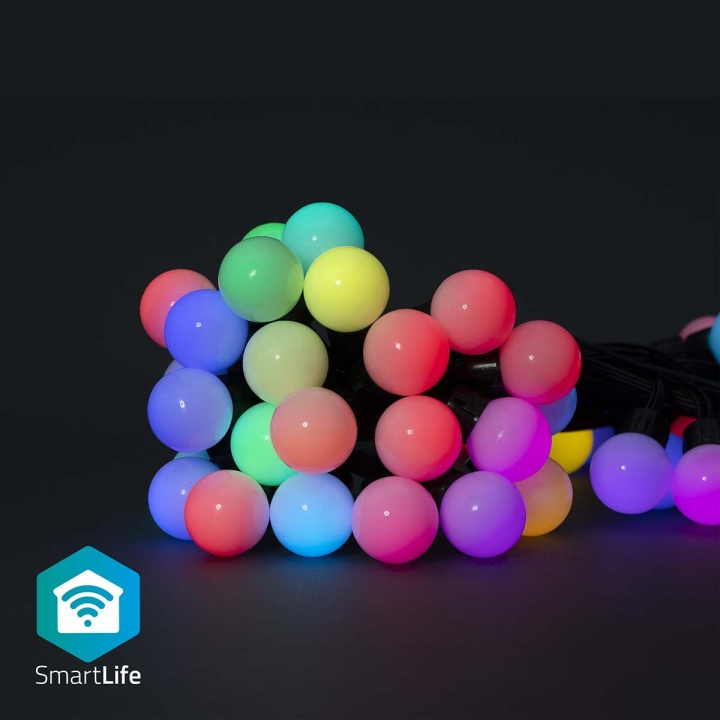 Nedis SmartLife Dekorative Lys | Party Lights | Wi-Fi | RGB | 48 LED\'s | 10.8 m | Android™ / IOS | Pærediameter: 30 mm i gruppen HJEM, HUS & HAVE / Smart hjem / Smart belysning hos TP E-commerce Nordic AB (C14830)