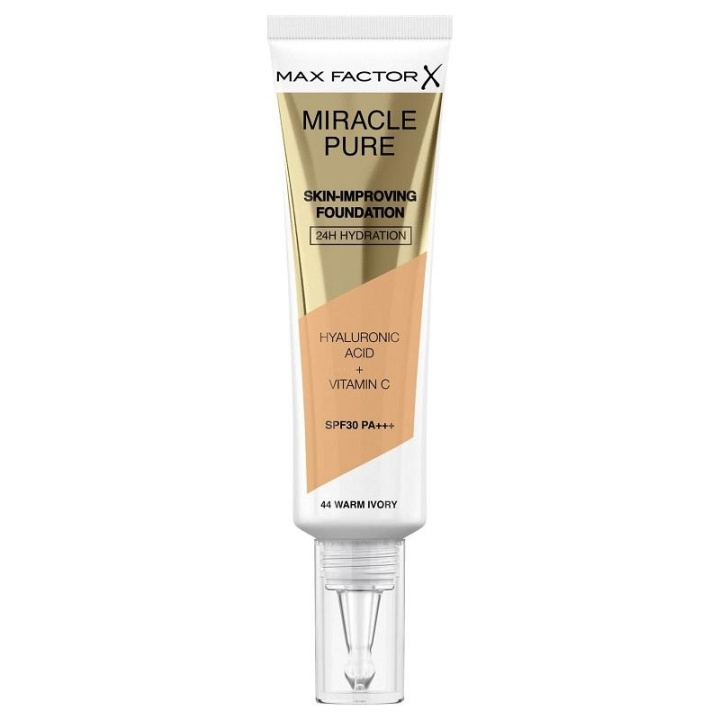 Max Factor Miracle Pure Skin-Improving Foundation 44 Warm Ivory 30ml i gruppen SKØNHED & HELSE / Makeup / Makeup ansigt / Foundation hos TP E-commerce Nordic AB (C15022)