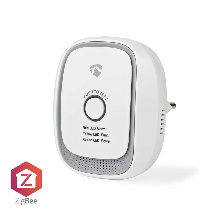 Nedis SmartLife-Gasdetektor | Zigbee 3.0 | Strømforsyning | Sensorlevetid: 5 År | EN 50194-1:2009 | Android™ / IOS | Med testknap | 75 dB | Hvid i gruppen HJEM, HUS & HAVE / Alarm, Sikkerhed & Overvågning / Brand, røg, gas / Røgalarmer hos TP E-commerce Nordic AB (C15077)