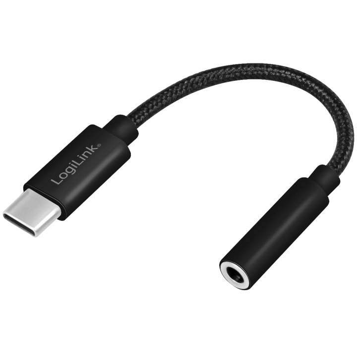 LogiLink USB-C 3,5mm-ljudadapter m DAC i gruppen HJEMMEELEKTRONIK / Kabler og adaptere / Audio Analog / Adaptere hos TP E-commerce Nordic AB (C15288)
