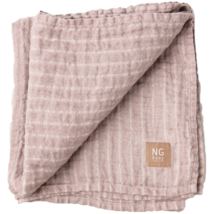 NG Baby LinneFilt Dusty Pink + Ivory s i gruppen LEGETØJ, BØRN & BABY / Børnetekstiler / Babydyner hos TP E-commerce Nordic AB (C15303)