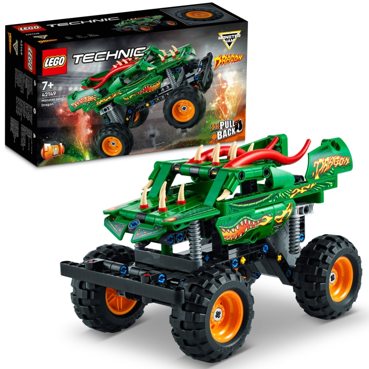 LEGO Technic - Monster Jam Dragon 42149 i gruppen LEGETØJ, BØRN & BABY / Legetøj / Bygge legesager / Lego hos TP E-commerce Nordic AB (C15352)