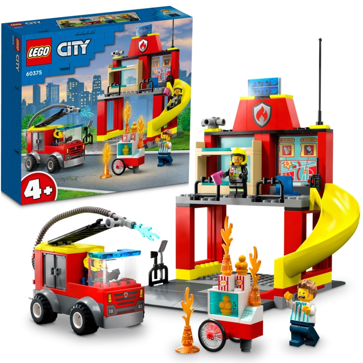 LEGO Brandstation och brandbil 60375 i gruppen LEGETØJ, BØRN & BABY / Legetøj / Bygge legesager / Lego hos TP E-commerce Nordic AB (C15360)