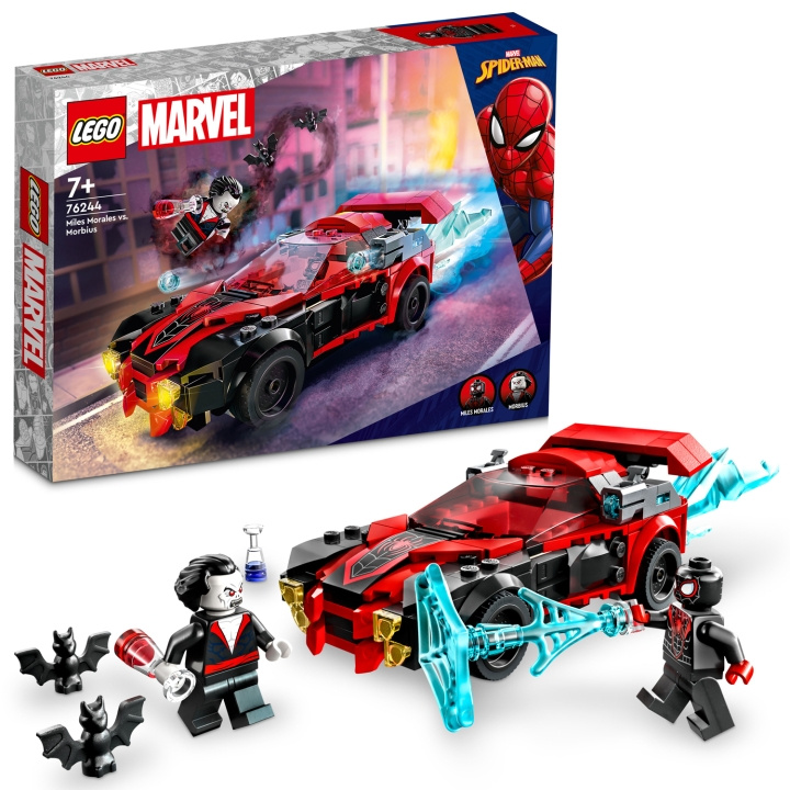 LEGO Miles Morales mot Morbius 76244 i gruppen LEGETØJ, BØRN & BABY / Legetøj / Bygge legesager / Lego hos TP E-commerce Nordic AB (C15412)