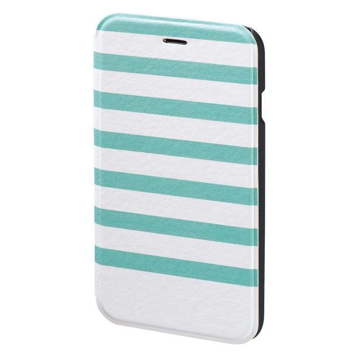 Hama Plånboksväska DesignLine iPhone6/6S Stripe Grön/Vit i gruppen SMARTPHONES & TABLETS / Mobil Beskyttelse / Apple / iPhone 6/6S hos TP E-commerce Nordic AB (C15489)
