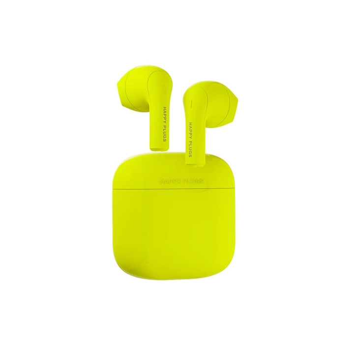 Happy Plugs Joy Hovedtelefoner In-Ear TWS Neon Gul i gruppen HJEMMEELEKTRONIK / Lyd & billede / Hovedtelefoner & Tilbehør / Hovedtelefoner hos TP E-commerce Nordic AB (C15592)
