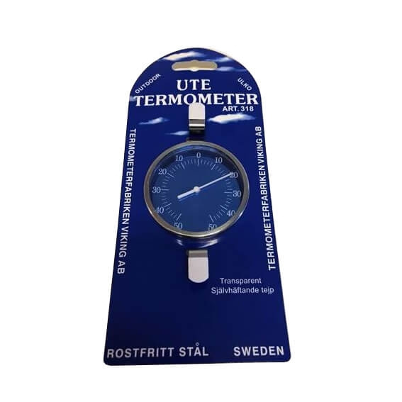 TERMOMETERFABRIKEN Termometer Inde-/Udendørs Rustfrit Stål 75mm i gruppen HJEM, HUS & HAVE / Ventilator & Klima apparater / Termometre og vejrstationer hos TP E-commerce Nordic AB (C15650)