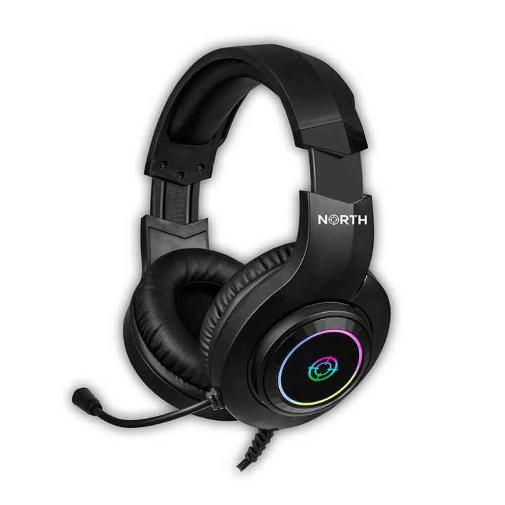 NORTH Gaming-Headset H100 RGB i gruppen COMPUTERTILBEHØR / GAMING / Headset hos TP E-commerce Nordic AB (C15681)