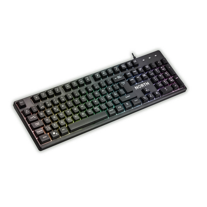 NORTH Gaming keyboard K100 RGB i gruppen COMPUTERTILBEHØR / GAMING / Tastatur hos TP E-commerce Nordic AB (C15682)
