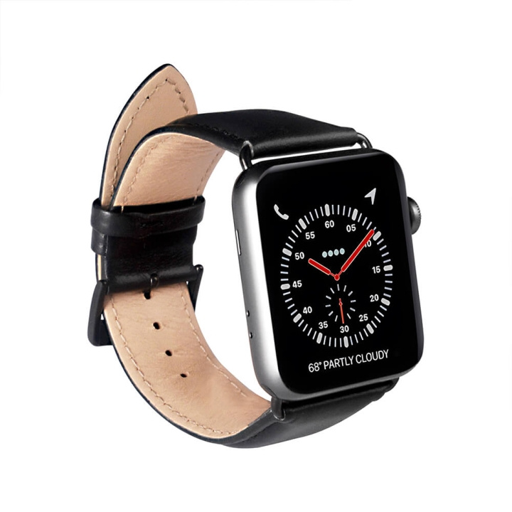 BUFFALO Watcharmbånd Sort Apple Watch 38/40/41mm i gruppen SPORT, FRITID & HOBBY / Smartwatch & Aktivitetsmåler / Tilbehør hos TP E-commerce Nordic AB (C15694)