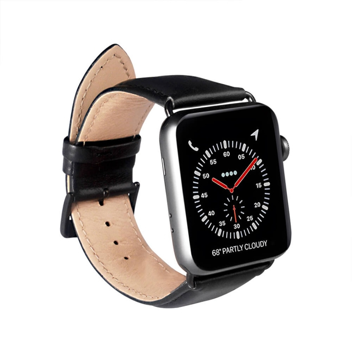 Buffalo Watcharmbånd Sort Apple Watch 42/44/45mm i gruppen SPORT, FRITID & HOBBY / Smartwatch & Aktivitetsmåler / Tilbehør hos TP E-commerce Nordic AB (C15695)