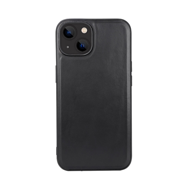 Buffalo Cover Læder MagSeries Sort - iPhone 13/14 i gruppen SMARTPHONES & TABLETS / Mobil Beskyttelse / Apple / iPhone 14 hos TP E-commerce Nordic AB (C15697)