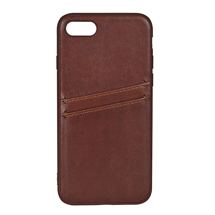 Buffalo Back cover PU 2 card iPhone 7 / 8 / SE Brown i gruppen SMARTPHONES & TABLETS / Mobil Beskyttelse / Apple / iPhone 8 / Cover hos TP E-commerce Nordic AB (C15719)