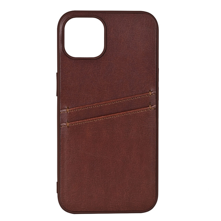 BUFFALO Backcover PU 2 card iPhone 12/12 Pro Brown i gruppen SMARTPHONES & TABLETS / Mobil Beskyttelse / Apple / iPhone 12 / Cover hos TP E-commerce Nordic AB (C15721)