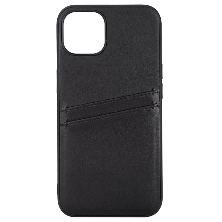 Buffalo Mobilcover PU Sort - iPhone 13 i gruppen SMARTPHONES & TABLETS / Mobil Beskyttelse / Apple / iPhone 13 / Cover hos TP E-commerce Nordic AB (C15722)