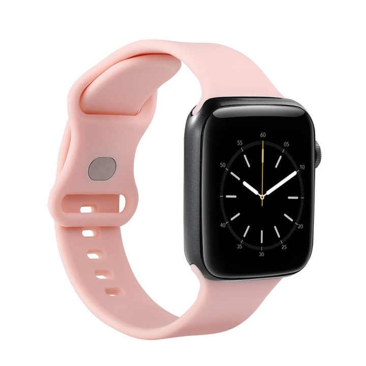 GEAR Watcharmbånd Silikone Apple Watch 38/40/41mm Rosa i gruppen SPORT, FRITID & HOBBY / Smartwatch & Aktivitetsmåler / Tilbehør hos TP E-commerce Nordic AB (C15824)