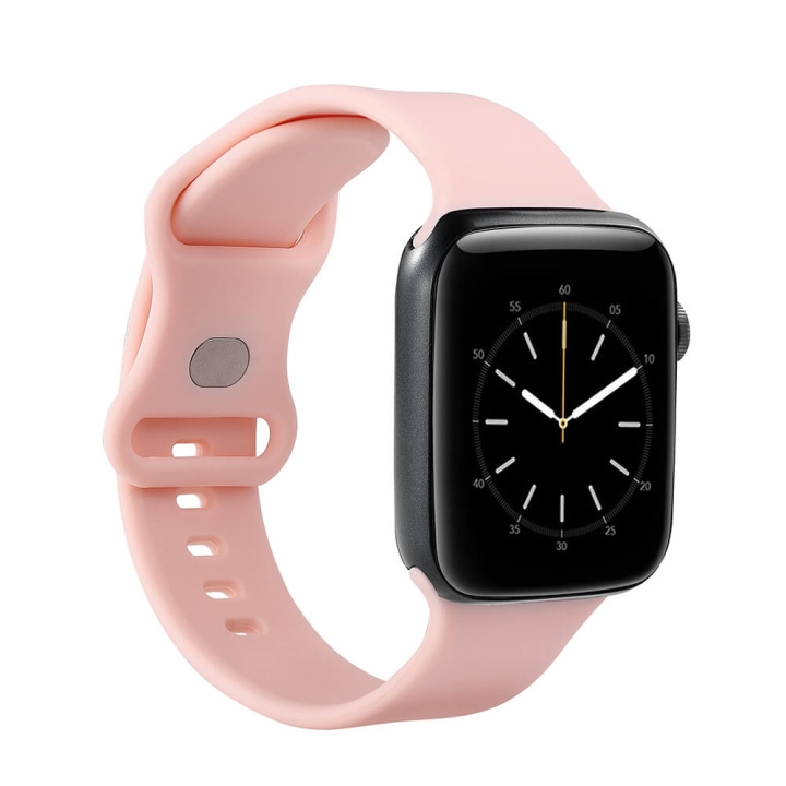 Gear Watcharmbånd Silikone ROSA Apple Watch 42/44/45mm i gruppen SPORT, FRITID & HOBBY / Smartwatch & Aktivitetsmåler / Tilbehør hos TP E-commerce Nordic AB (C15825)