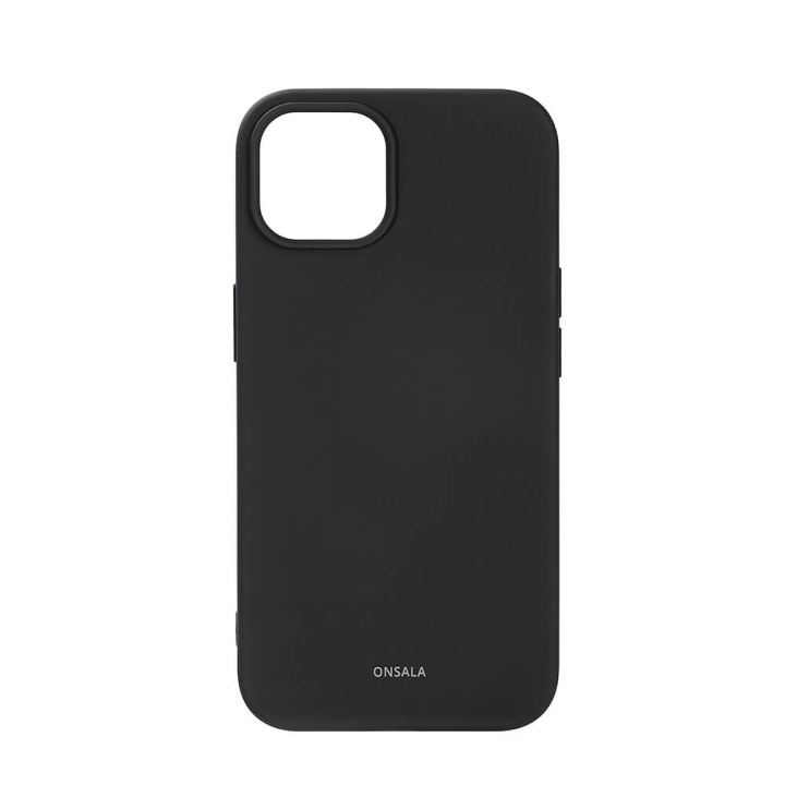 Onsala Mobilcover Silikone Sort - iPhone 13/14 i gruppen SMARTPHONES & TABLETS / Mobil Beskyttelse / Apple / iPhone 14 hos TP E-commerce Nordic AB (C15845)