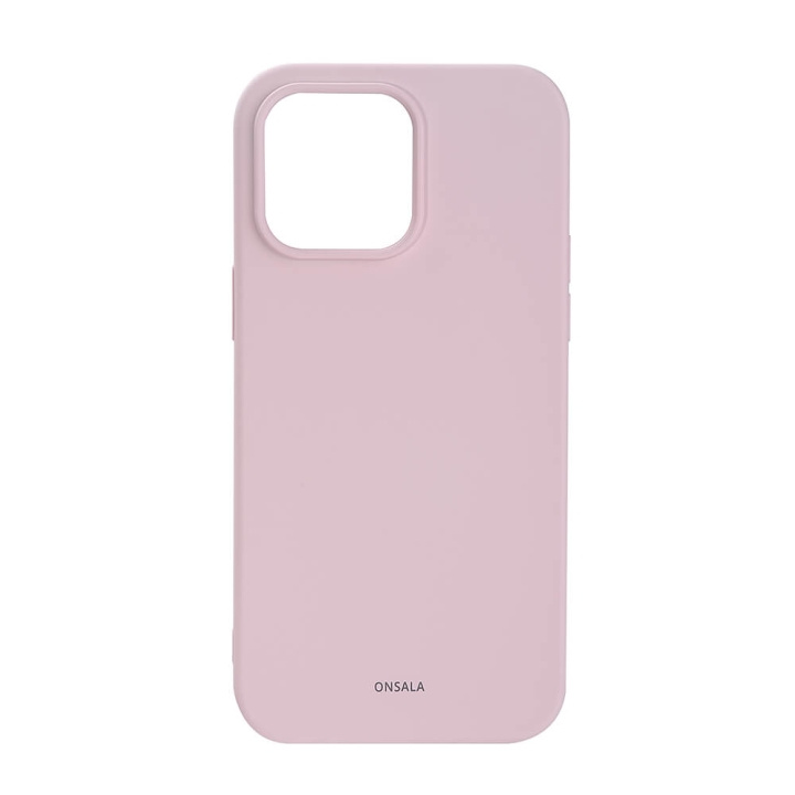 ONSALA Mobilcover Silikone Chalk Pink - iPhone 14 Pro Max i gruppen SMARTPHONES & TABLETS / Mobil Beskyttelse / Apple / iPhone 14 hos TP E-commerce Nordic AB (C15852)