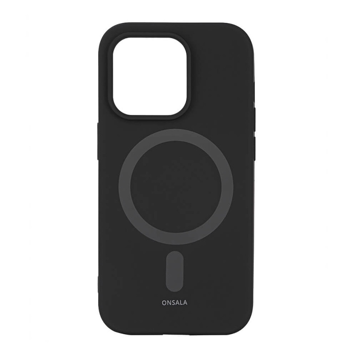 Onsala Mobilcover Silikone MagSeries Black - iPhone 14 Pro i gruppen SMARTPHONES & TABLETS / Mobil Beskyttelse / Apple / iPhone 14 hos TP E-commerce Nordic AB (C15863)