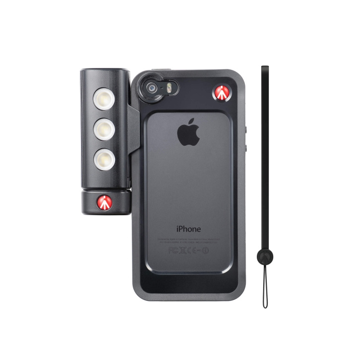 MANFROTTO Cover+LED-Lys iPhone 5/5S/SE Sort i gruppen SMARTPHONES & TABLETS / Mobil Beskyttelse / Apple / iPhone 5/5S/SE / Cover hos TP E-commerce Nordic AB (C15873)